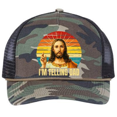 IM Telling Dad Religious Christian Jesus Retro Rope Trucker Hat Cap