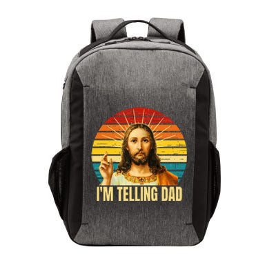 IM Telling Dad Religious Christian Jesus Vector Backpack