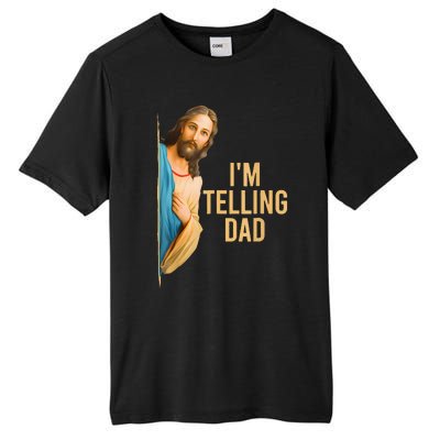 IM Telling Dad Jesus Meme Tall Fusion ChromaSoft Performance T-Shirt