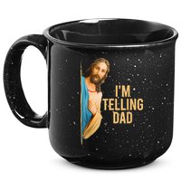 IM Telling Dad Jesus Meme 15oz Campfire Ceramic Mug