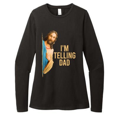 IM Telling Dad Jesus Meme Womens CVC Long Sleeve Shirt