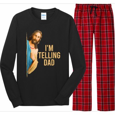 IM Telling Dad Jesus Meme Long Sleeve Pajama Set