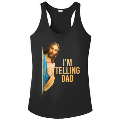 IM Telling Dad Jesus Meme Ladies PosiCharge Competitor Racerback Tank