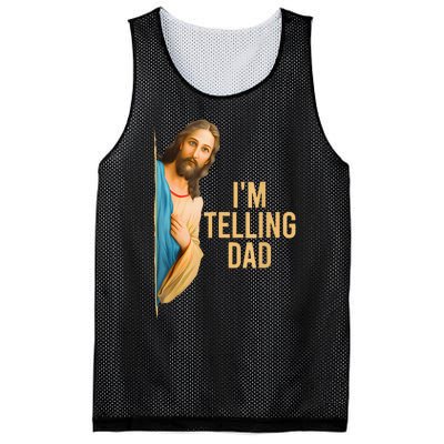 IM Telling Dad Jesus Meme Mesh Reversible Basketball Jersey Tank