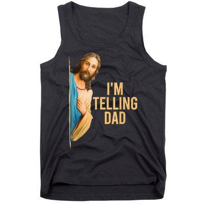 IM Telling Dad Jesus Meme Tank Top