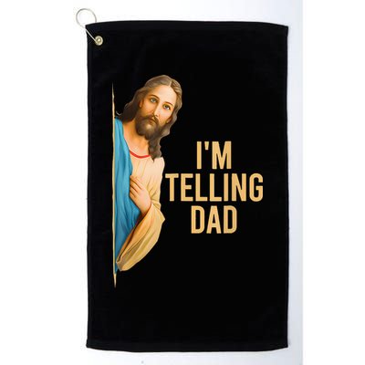 IM Telling Dad Jesus Meme Golf Towel