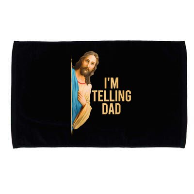 IM Telling Dad Jesus Meme Microfiber Hand Towel