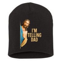 IM Telling Dad Jesus Meme Short Acrylic Beanie