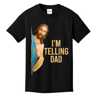 IM Telling Dad Jesus Meme Kids T-Shirt