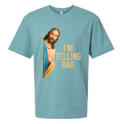 IM Telling Dad Jesus Meme Sueded Cloud Jersey T-Shirt