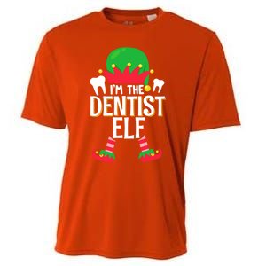 I’M The Dentist Elf Christmas Retro Teeth Dental Assistants Gift Cooling Performance Crew T-Shirt