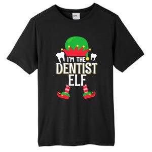 I’M The Dentist Elf Christmas Retro Teeth Dental Assistants Gift Tall Fusion ChromaSoft Performance T-Shirt