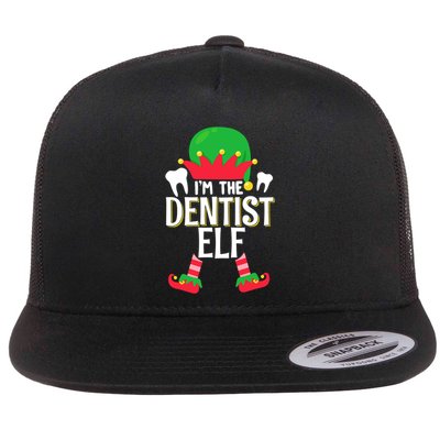 I’M The Dentist Elf Christmas Retro Teeth Dental Assistants Gift Flatbill Hat