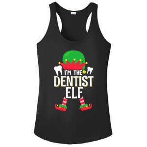 I’M The Dentist Elf Christmas Retro Teeth Dental Assistants Gift Ladies PosiCharge Competitor Racerback Tank