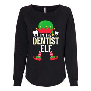 I’M The Dentist Elf Christmas Retro Teeth Dental Assistants Gift Womens California Wash Sweatshirt