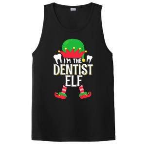 I’M The Dentist Elf Christmas Retro Teeth Dental Assistants Gift PosiCharge Competitor Tank