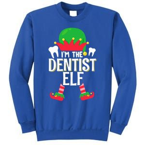 I’M The Dentist Elf Christmas Retro Teeth Dental Assistants Gift Sweatshirt