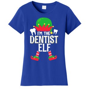 I’M The Dentist Elf Christmas Retro Teeth Dental Assistants Gift Women's T-Shirt