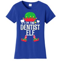 I’M The Dentist Elf Christmas Retro Teeth Dental Assistants Gift Women's T-Shirt