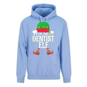 I’M The Dentist Elf Christmas Retro Teeth Dental Assistants Gift Unisex Surf Hoodie