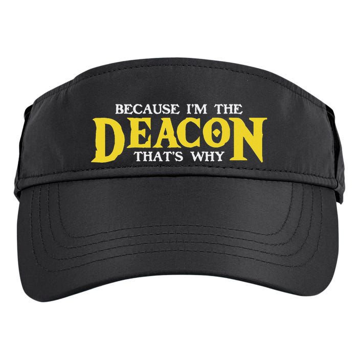 IM The Deacon Christian Church Christian Minister Adult Drive Performance Visor