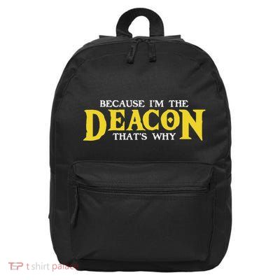 IM The Deacon Christian Church Christian Minister 16 in Basic Backpack
