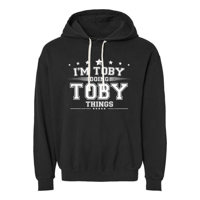Im Toby Doing Toby Things Garment-Dyed Fleece Hoodie