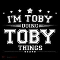 Im Toby Doing Toby Things Drawstring Bag