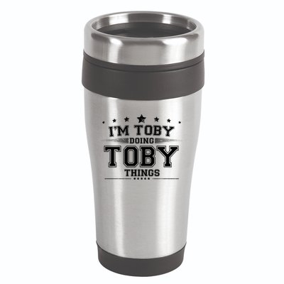 Im Toby Doing Toby Things 16oz Travel Tumbler