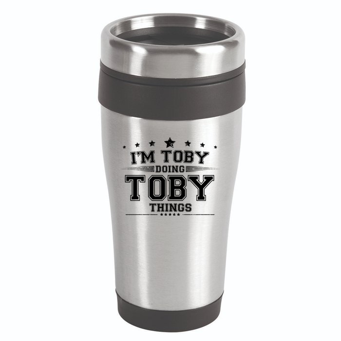 Im Toby Doing Toby Things 16oz Travel Tumbler