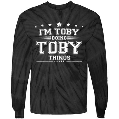 Im Toby Doing Toby Things Tie-Dye Long Sleeve Shirt