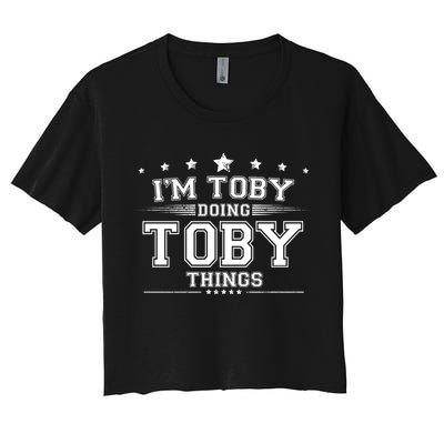 Im Toby Doing Toby Things Crop Top