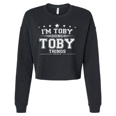 Im Toby Doing Toby Things Cropped Pullover Crew