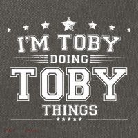 Im Toby Doing Toby Things Cotton Canvas Backpack