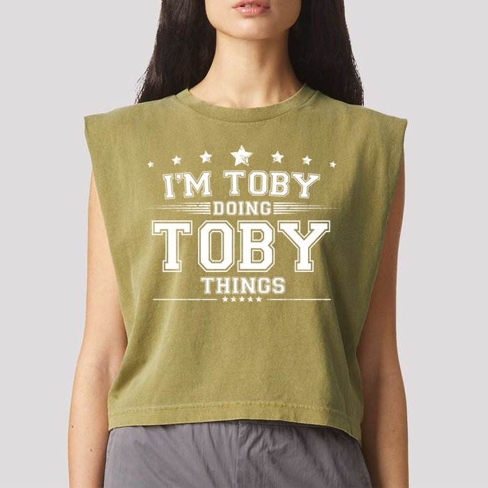 Im Toby Doing Toby Things Garment-Dyed Women's Muscle Tee