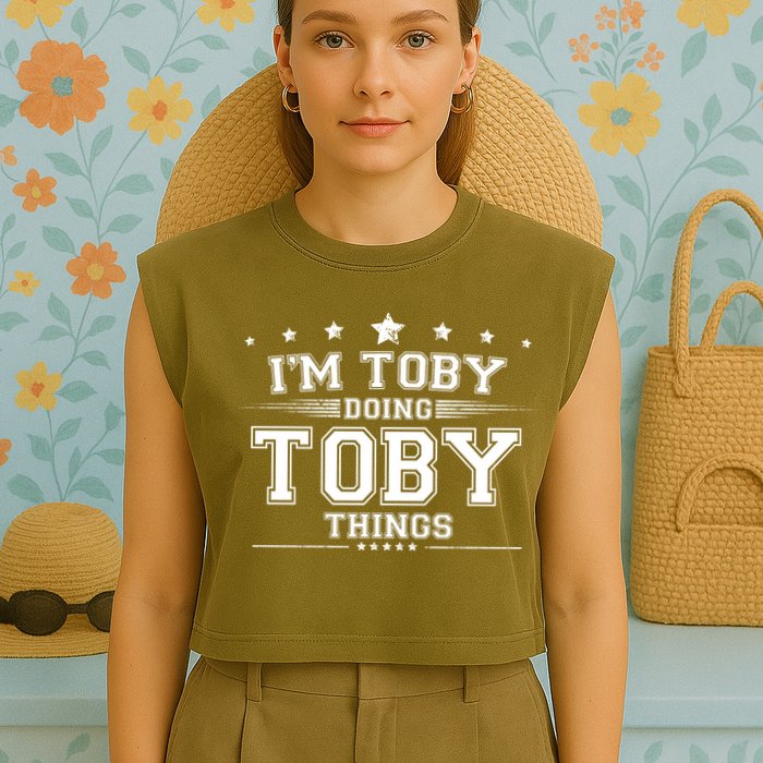 Im Toby Doing Toby Things Garment-Dyed Women's Muscle Tee