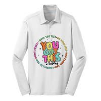 It’S Test Day You Got This Silk Touch Performance Long Sleeve Polo