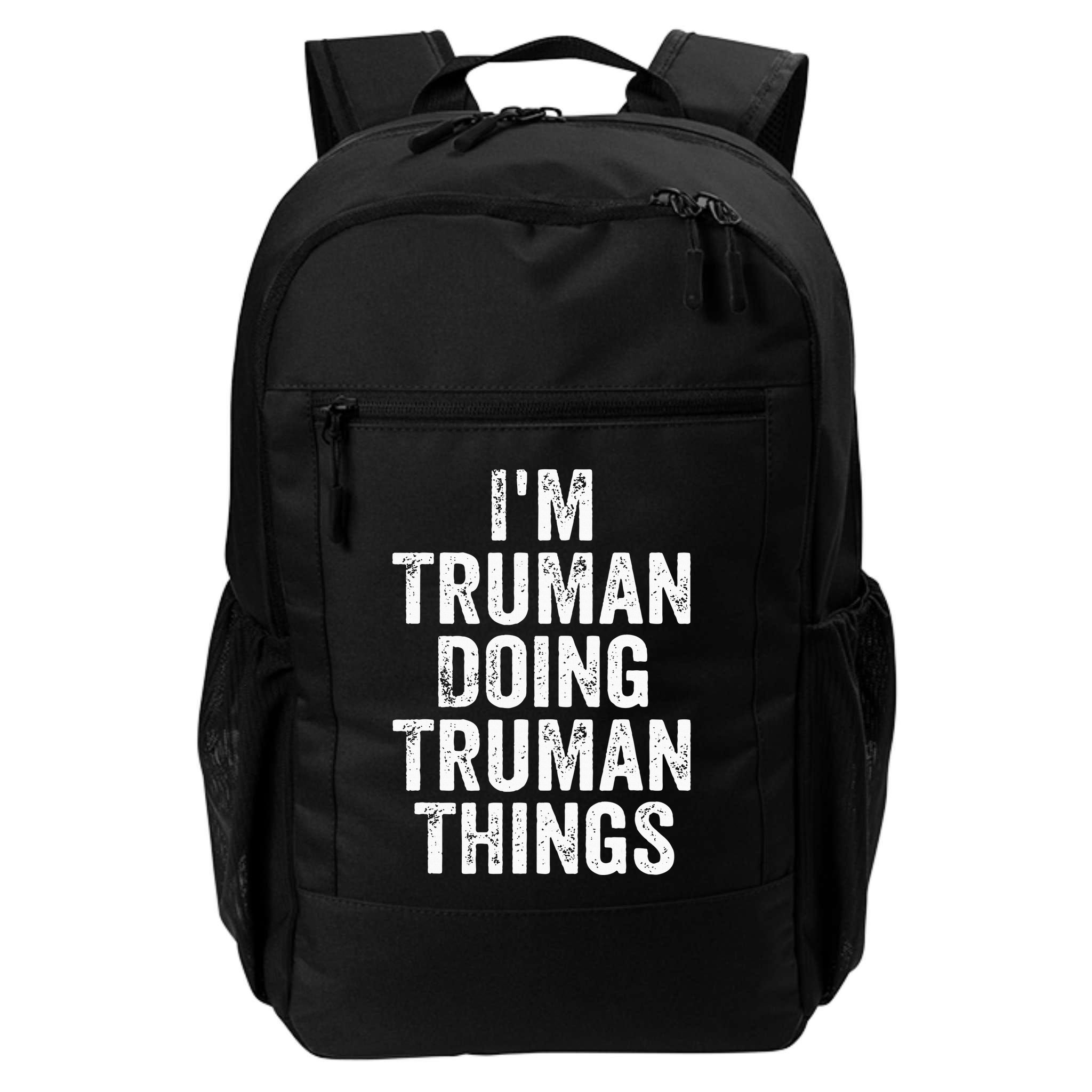 Im Truman Doing Truman Things Personalized First Name Backpack