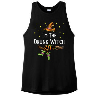 Im the Drunk Witch Halloween Matching Group Costume Ladies PosiCharge Tri-Blend Wicking Tank