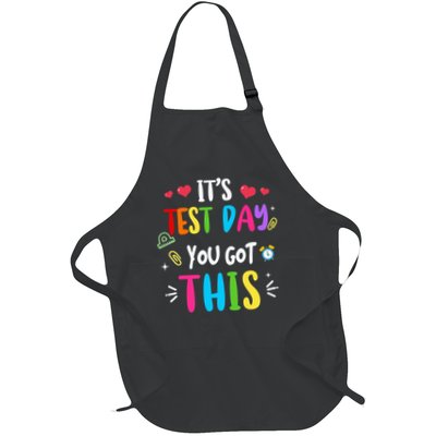 Its Test Day You Got This Test Day Teacher Testing Students Full-Length Apron With Pockets