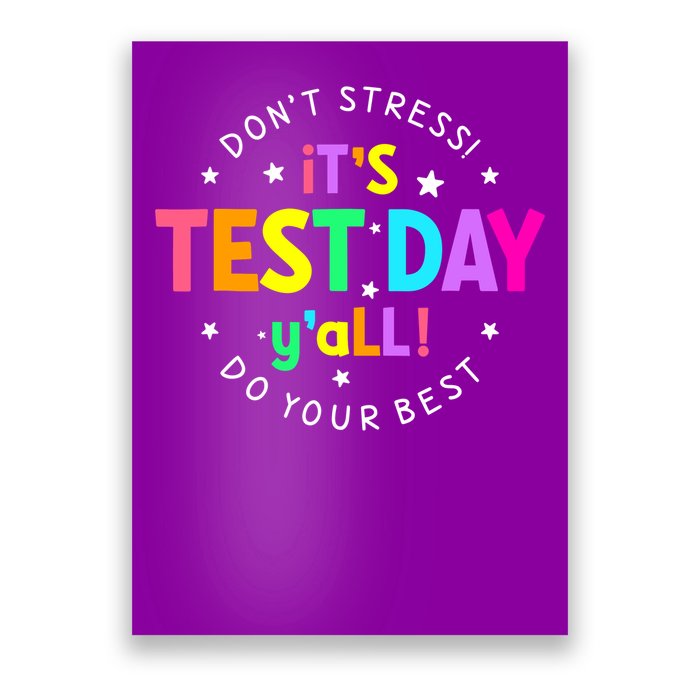 Its Test Day Testing Day Poster