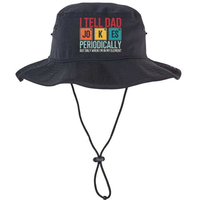 I Tell Dad Jokes Periodically Funny FatherS Day Dad Gift Legacy Cool Fit Booney Bucket Hat