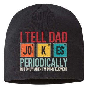 I Tell Dad Jokes Periodically Funny FatherS Day Dad Gift Sustainable Beanie