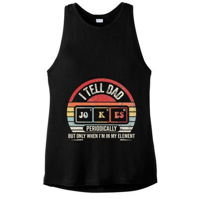 I Tell Dad Jokes Periodically Element Ladies PosiCharge Tri-Blend Wicking Tank