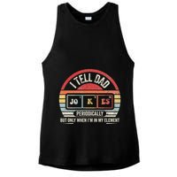 I Tell Dad Jokes Periodically Element Ladies PosiCharge Tri-Blend Wicking Tank