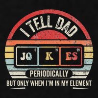 I Tell Dad Jokes Periodically Element Ladies PosiCharge Tri-Blend Wicking Tank