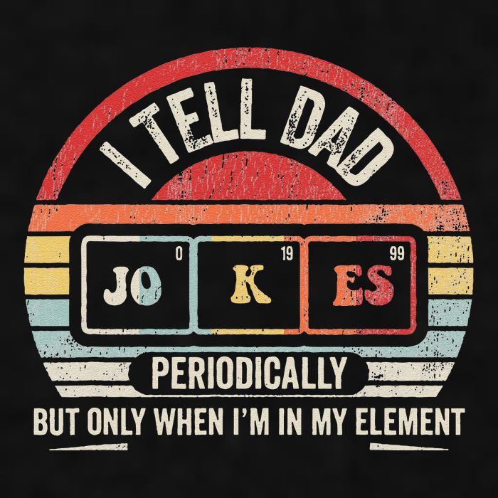 I Tell Dad Jokes Periodically Element Ladies PosiCharge Tri-Blend Wicking Tank