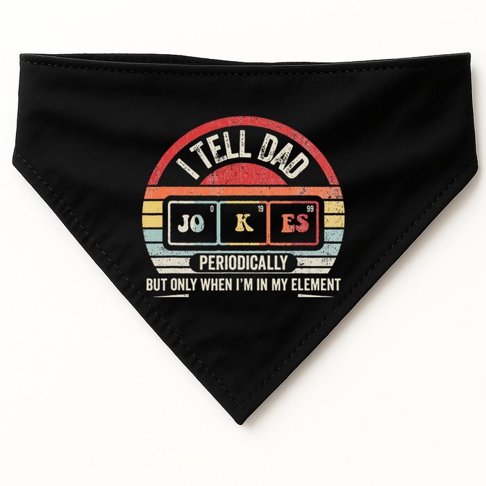 I Tell Dad Jokes Periodically Element USA-Made Doggie Bandana