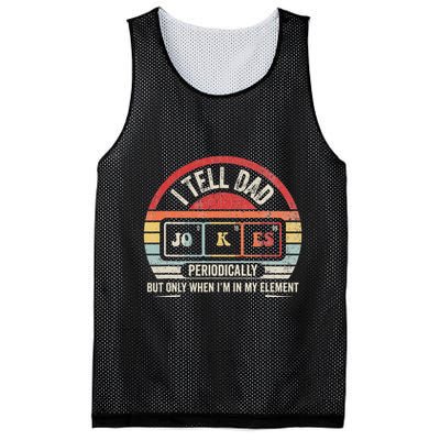 I Tell Dad Jokes Periodically Element Mesh Reversible Basketball Jersey Tank