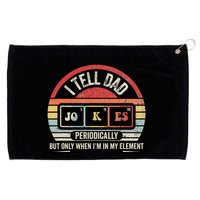 I Tell Dad Jokes Periodically Element Grommeted Golf Towel